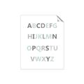 Picture of Mint Alphabet I _GroupedProduct_Rectangle_Portrait_Mini_ _GroupedProduct_Rectangle_Portrait_Unframed_Print_Only_