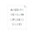 Picture of Mint Alphabet I _GroupedProduct_Rectangle_Portrait_Mini_ _GroupedProduct_Rectangle_Portrait_Unframed_Print_Only_