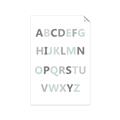 Picture of Mint Alphabet I _GroupedProduct_Rectangle_Portrait_Mini_ _GroupedProduct_Rectangle_Portrait_Unframed_Print_Only_