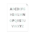 Picture of Mint Alphabet I _GroupedProduct_Rectangle_Portrait_Mini_ _GroupedProduct_Rectangle_Portrait_Unframed_Print_Only_