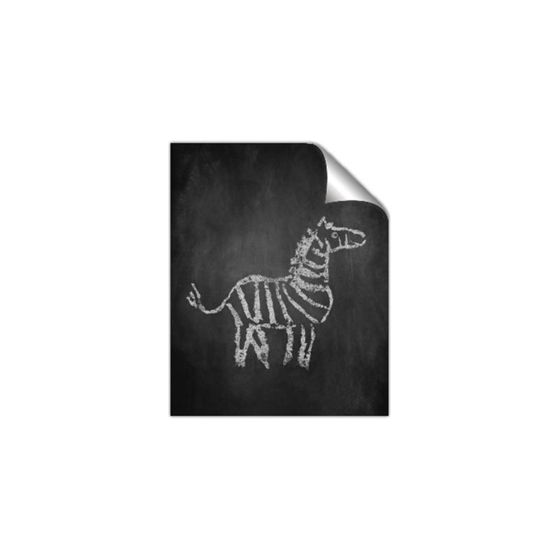 Picture of Chalk Zebra _GroupedProduct_Rectangle_Portrait_Mini_ _GroupedProduct_Rectangle_Portrait_Unframed_Print_Only_