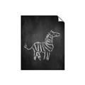Picture of Chalk Zebra _GroupedProduct_Rectangle_Portrait_Mini_ _GroupedProduct_Rectangle_Portrait_Unframed_Print_Only_