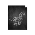 Picture of Chalk Zebra _GroupedProduct_Rectangle_Portrait_Mini_ _GroupedProduct_Rectangle_Portrait_Unframed_Print_Only_