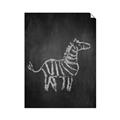 Picture of Chalk Zebra _GroupedProduct_Rectangle_Portrait_Mini_ _GroupedProduct_Rectangle_Portrait_Unframed_Print_Only_
