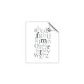 Picture of Mint Alphabet III _GroupedProduct_Rectangle_Portrait_Mini_ _GroupedProduct_Rectangle_Portrait_Unframed_Print_Only_
