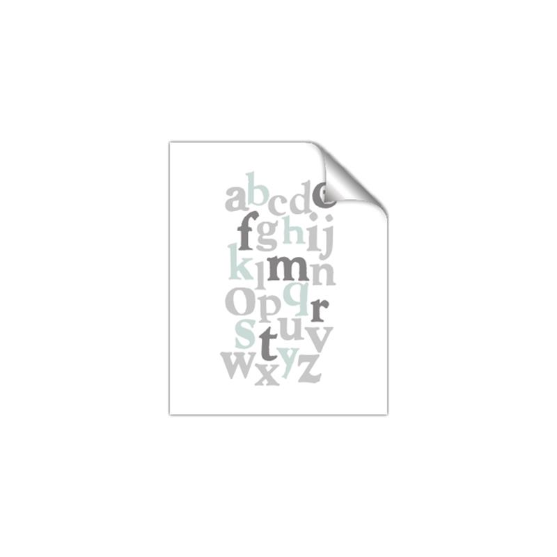 Picture of Mint Alphabet III _GroupedProduct_Rectangle_Portrait_Mini_ _GroupedProduct_Rectangle_Portrait_Unframed_Print_Only_