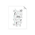 Picture of Mint Alphabet III _GroupedProduct_Rectangle_Portrait_Mini_ _GroupedProduct_Rectangle_Portrait_Unframed_Print_Only_