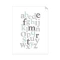Picture of Mint Alphabet III _GroupedProduct_Rectangle_Portrait_Mini_ _GroupedProduct_Rectangle_Portrait_Unframed_Print_Only_