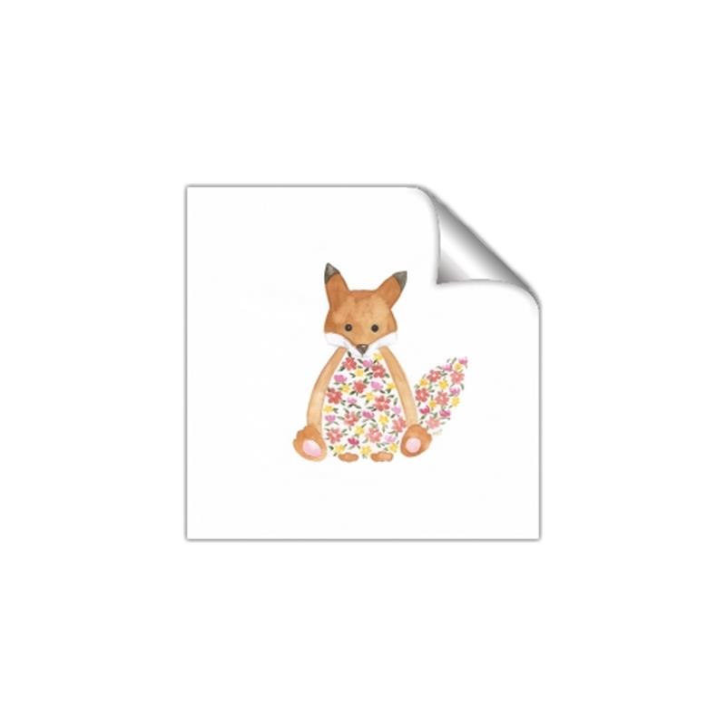 Picture of Baby Floral Fox _GroupedProduct_Square_Mini_ _GroupedProduct_Square_Unframed_Print_Only_