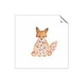Picture of Baby Floral Fox _GroupedProduct_Square_Mini_ _GroupedProduct_Square_Unframed_Print_Only_