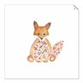 Picture of Baby Floral Fox _GroupedProduct_Square_Mini_ _GroupedProduct_Square_Unframed_Print_Only_