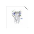 Picture of Baby Floral Elephant _GroupedProduct_Square_Mini_ _GroupedProduct_Square_Unframed_Print_Only_