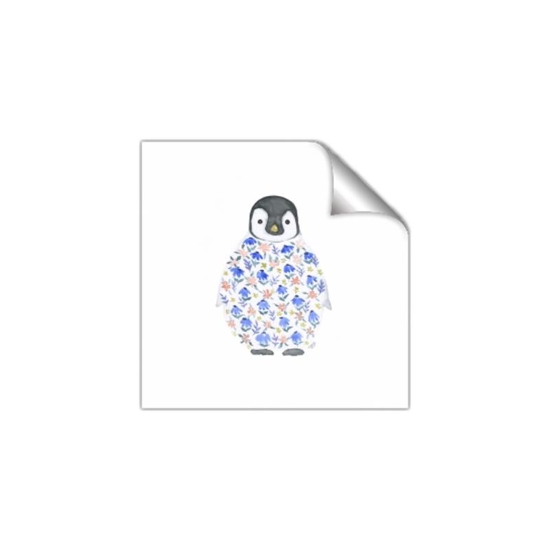 Picture of Baby Floral Penguin _GroupedProduct_Square_Mini_ _GroupedProduct_Square_Unframed_Print_Only_