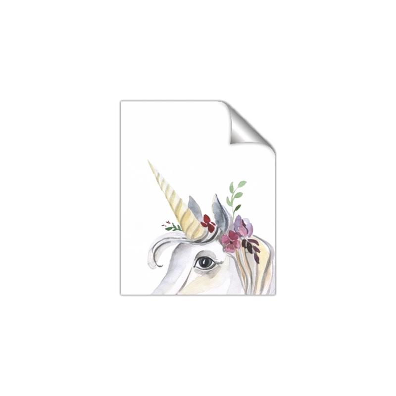 Picture of Flower Unicorn _GroupedProduct_Rectangle_Portrait_Mini_ _GroupedProduct_Rectangle_Portrait_Unframed_Print_Only_