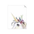 Picture of Flower Unicorn _GroupedProduct_Rectangle_Portrait_Mini_ _GroupedProduct_Rectangle_Portrait_Unframed_Print_Only_