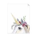 Picture of Flower Unicorn _GroupedProduct_Rectangle_Portrait_Mini_ _GroupedProduct_Rectangle_Portrait_Unframed_Print_Only_