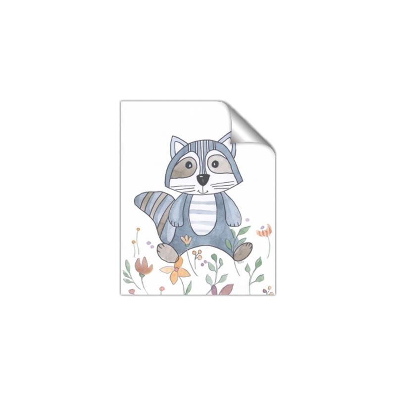 Picture of Cartoon Raccoon _GroupedProduct_Rectangle_Portrait_Mini_ _GroupedProduct_Rectangle_Portrait_Unframed_Print_Only_