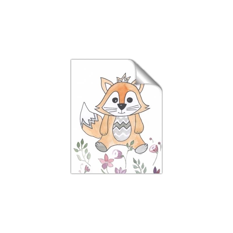 Picture of Cartoon Fox  _GroupedProduct_Rectangle_Portrait_Mini_ _GroupedProduct_Rectangle_Portrait_Unframed_Print_Only_