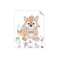 Picture of Cartoon Fox  _GroupedProduct_Rectangle_Portrait_Mini_ _GroupedProduct_Rectangle_Portrait_Unframed_Print_Only_