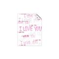 Picture of I love you  _GroupedProduct_Rectangle_Portrait_Mini_ _GroupedProduct_Rectangle_Portrait_Unframed_Print_Only_