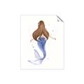 Picture of Brunette Mermaid _GroupedProduct_Rectangle_Portrait_Mini_ _GroupedProduct_Rectangle_Portrait_Unframed_Print_Only_