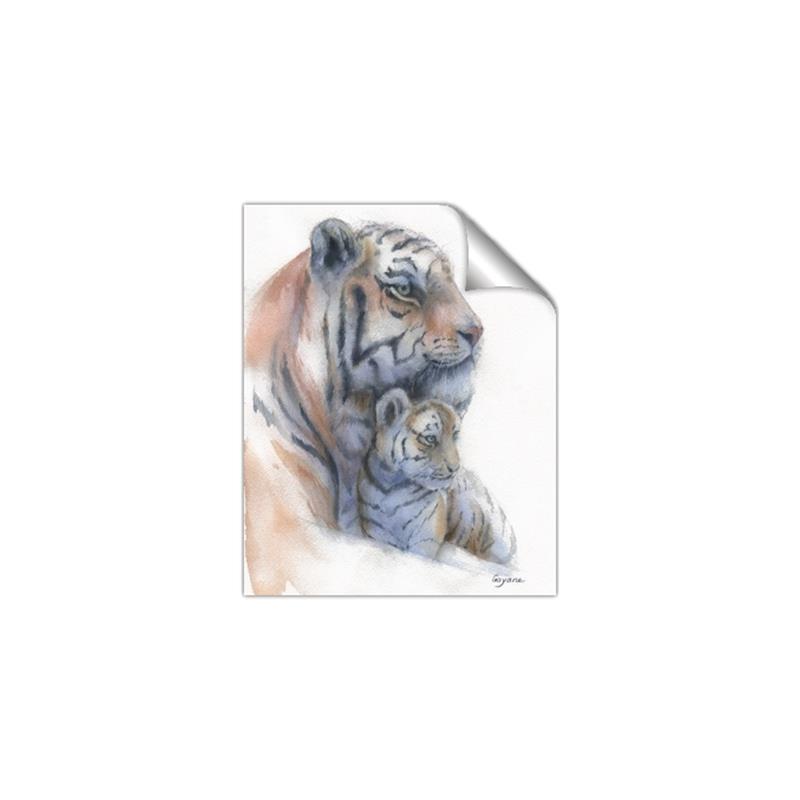 Picture of Mom and Baby Tiger _GroupedProduct_Rectangle_Portrait_Mini_ _GroupedProduct_Rectangle_Portrait_Unframed_Print_Only_