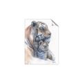 Picture of Mom and Baby Tiger _GroupedProduct_Rectangle_Portrait_Mini_ _GroupedProduct_Rectangle_Portrait_Unframed_Print_Only_