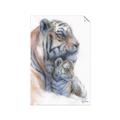 Picture of Mom and Baby Tiger _GroupedProduct_Rectangle_Portrait_Mini_ _GroupedProduct_Rectangle_Portrait_Unframed_Print_Only_