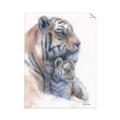 Picture of Mom and Baby Tiger _GroupedProduct_Rectangle_Portrait_Mini_ _GroupedProduct_Rectangle_Portrait_Unframed_Print_Only_