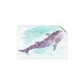 Picture of Purple Whale Friend _GroupedProduct_Rectangle_Landscape_Mini_ _GroupedProduct_Rectangle_Landscape_Unframed_Print_Only_