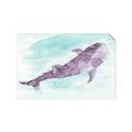 Picture of Purple Whale Friend _GroupedProduct_Rectangle_Landscape_Mini_ _GroupedProduct_Rectangle_Landscape_Unframed_Print_Only_