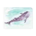 Picture of Purple Whale Friend _GroupedProduct_Rectangle_Landscape_Mini_ _GroupedProduct_Rectangle_Landscape_Unframed_Print_Only_