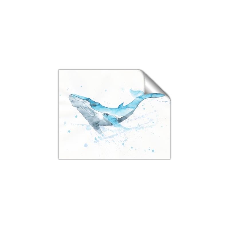 Picture of Blue Whale Friend  _GroupedProduct_Rectangle_Landscape_Mini_ _GroupedProduct_Rectangle_Landscape_Unframed_Print_Only_