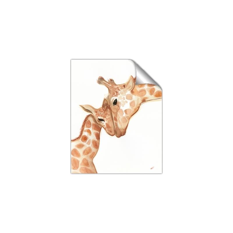 Picture of Mom and baby Giraffe _GroupedProduct_Rectangle_Portrait_Mini_ _GroupedProduct_Rectangle_Portrait_Unframed_Print_Only_