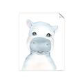 Picture of Halle Hippo _GroupedProduct_Rectangle_Portrait_Mini_ _GroupedProduct_Rectangle_Portrait_Unframed_Print_Only_