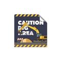 Picture of Caution Construction _GroupedProduct_Square_Mini_ _GroupedProduct_Square_Unframed_Print_Only_