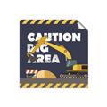 Picture of Caution Construction _GroupedProduct_Square_Mini_ _GroupedProduct_Square_Unframed_Print_Only_