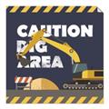 Picture of Caution Construction _GroupedProduct_Square_Mini_ _GroupedProduct_Square_Unframed_Print_Only_