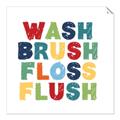 Picture of Wash Brush Floss _GroupedProduct_Square_Mini_ _GroupedProduct_Square_Unframed_Print_Only_