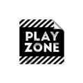 Picture of Play Zone Black  _GroupedProduct_Square_Mini_ _GroupedProduct_Square_Unframed_Print_Only_