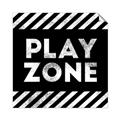 Picture of Play Zone Black  _GroupedProduct_Square_Mini_ _GroupedProduct_Square_Unframed_Print_Only_