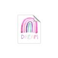 Picture of Dream Rainbow _GroupedProduct_Rectangle_Portrait_Mini_ _GroupedProduct_Rectangle_Portrait_Unframed_Print_Only_