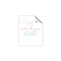 Picture of With All Your heart _GroupedProduct_Rectangle_Portrait_Mini_ _GroupedProduct_Rectangle_Portrait_Unframed_Print_Only_