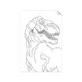 Picture of Dino Drawing _GroupedProduct_Rectangle_Portrait_Mini_ _GroupedProduct_Rectangle_Portrait_Unframed_Print_Only_