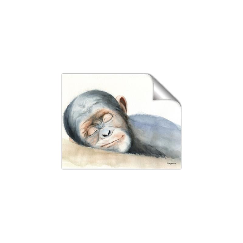 Picture of Sleeping Monkey _GroupedProduct_Rectangle_Landscape_Mini_ _GroupedProduct_Rectangle_Landscape_Unframed_Print_Only_