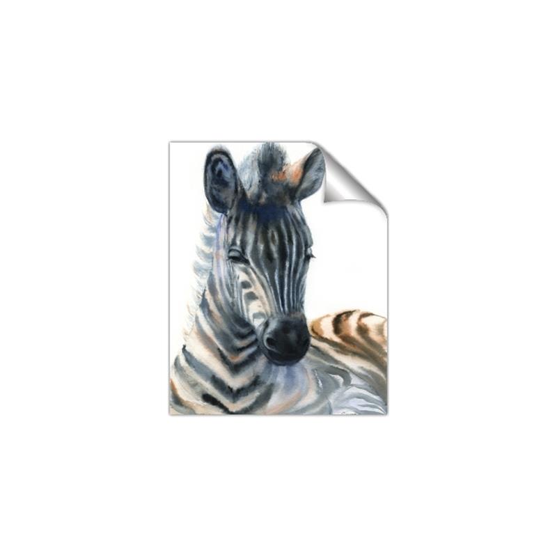 Picture of Sleeping Zebra _GroupedProduct_Rectangle_Portrait_Mini_ _GroupedProduct_Rectangle_Portrait_Unframed_Print_Only_