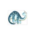 Picture of Blue Dino _GroupedProduct_Rectangle_Landscape_Mini_ _GroupedProduct_Rectangle_Landscape_Unframed_Print_Only_