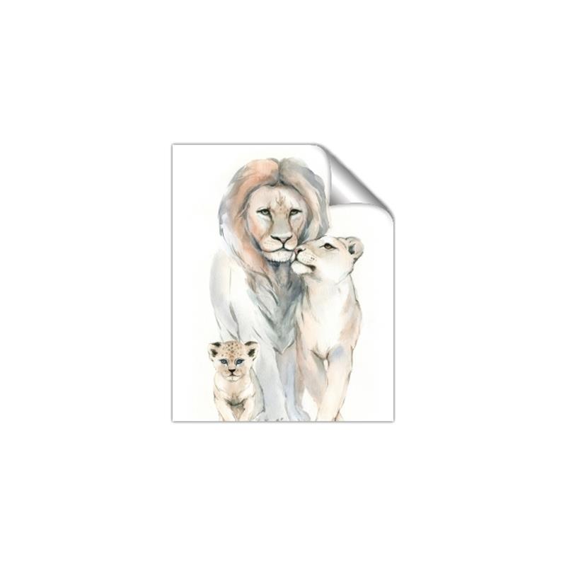 Picture of Lion Fam  _GroupedProduct_Rectangle_Portrait_Mini_ _GroupedProduct_Rectangle_Portrait_Unframed_Print_Only_