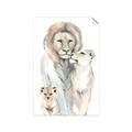 Picture of Lion Fam  _GroupedProduct_Rectangle_Portrait_Mini_ _GroupedProduct_Rectangle_Portrait_Unframed_Print_Only_
