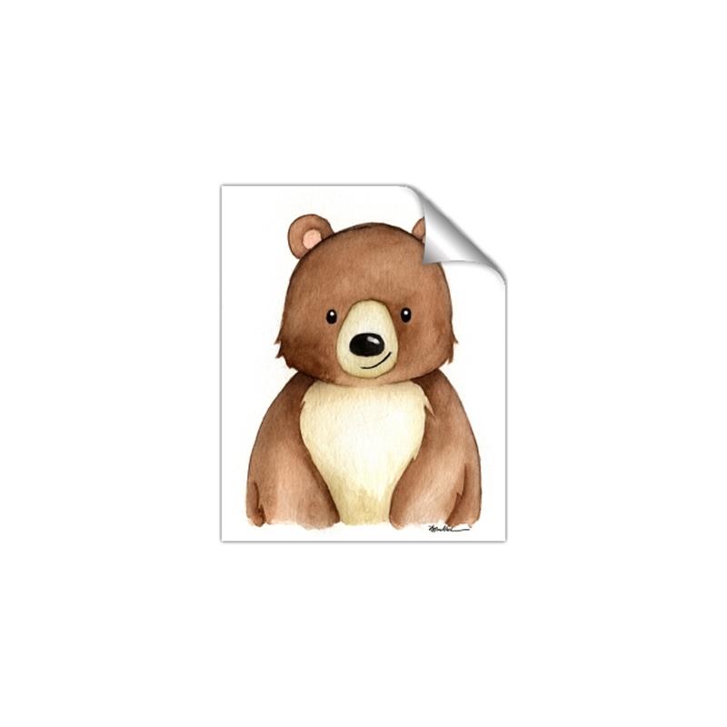 Picture of Woodland Bear _GroupedProduct_Rectangle_Portrait_Mini_ _GroupedProduct_Rectangle_Portrait_Unframed_Print_Only_